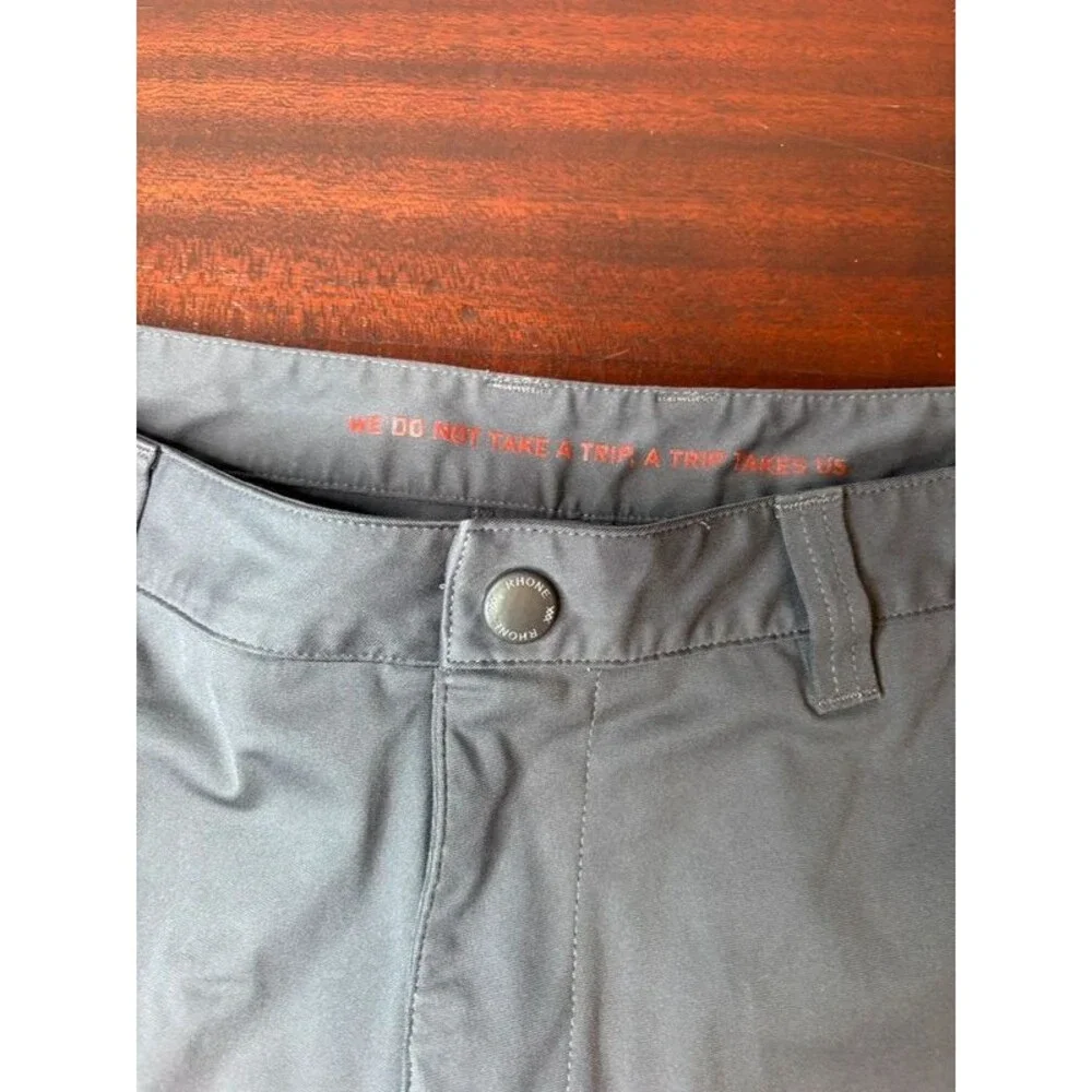 Rhone Men’s 32 Gray Commuter Performance Golf Shorts Stretch Chino Tech